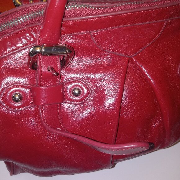 Danie red leather bag - Picture 9 of 16